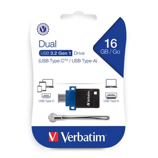 Foto 6 | Unidad Flash Verbatim Store 'n' Go Dual Otg De 16 Gb Usb 3.2 Gen 1 - Venta Internacional.