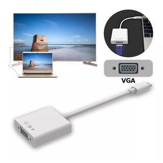 Foto 6 | Adaptador Convertidor de USB PQMT51587 color Blanco Tipo C 3.1 a VGA WI90