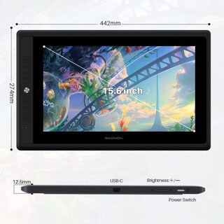 Foto 3 | Monitor Gráfico para Tableta Gaomon PD156PRO 15.6 Pulgadas HD