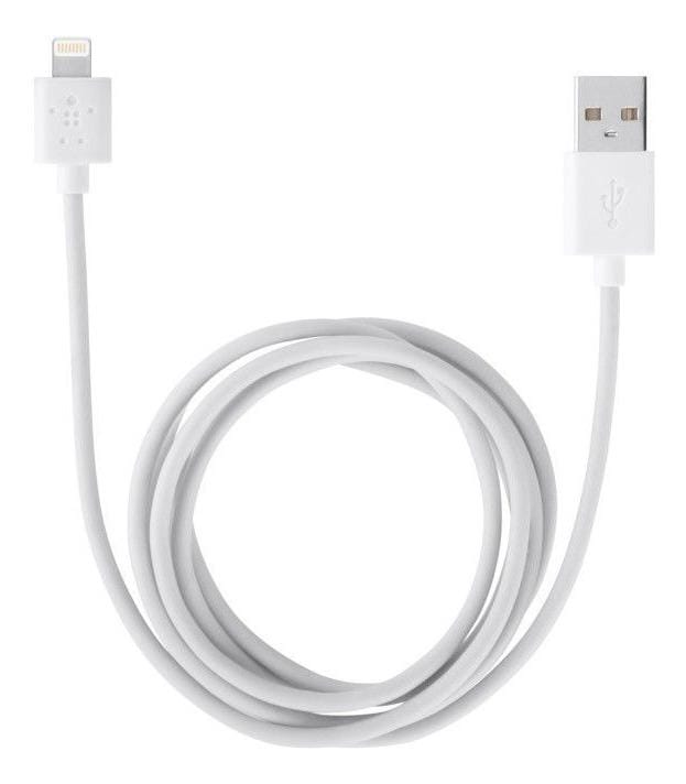 Cable para iPhone y iPad Lightning 2 M Belkin color Blanco $499