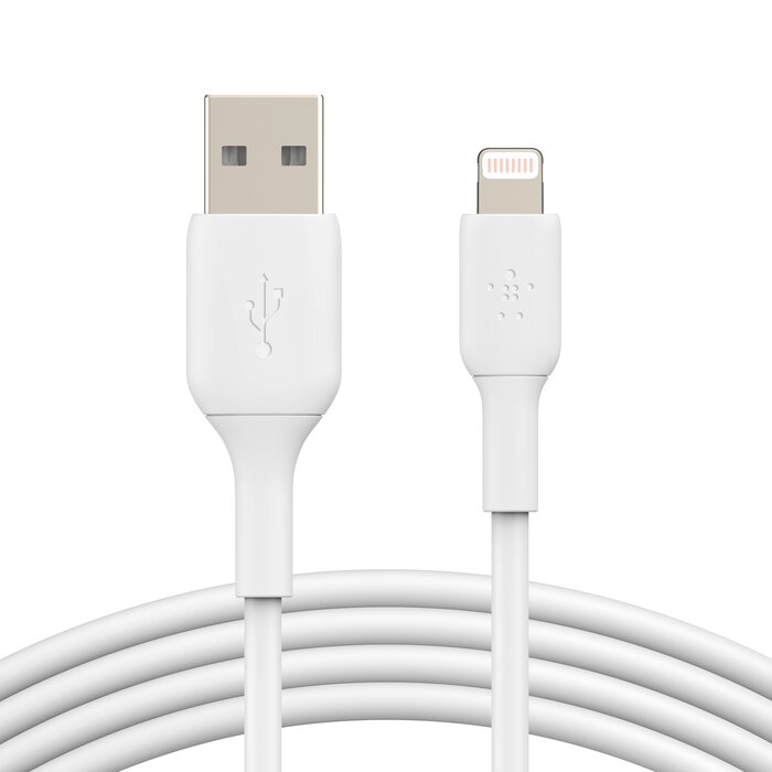 Foto 3 pulgar | Cable para iPhone y iPad Lightning 2 M Belkin color Blanco