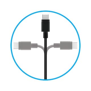 Foto 7 | Cargador De Pared De 20w Más Usb C A Usb C Negro Naztech
