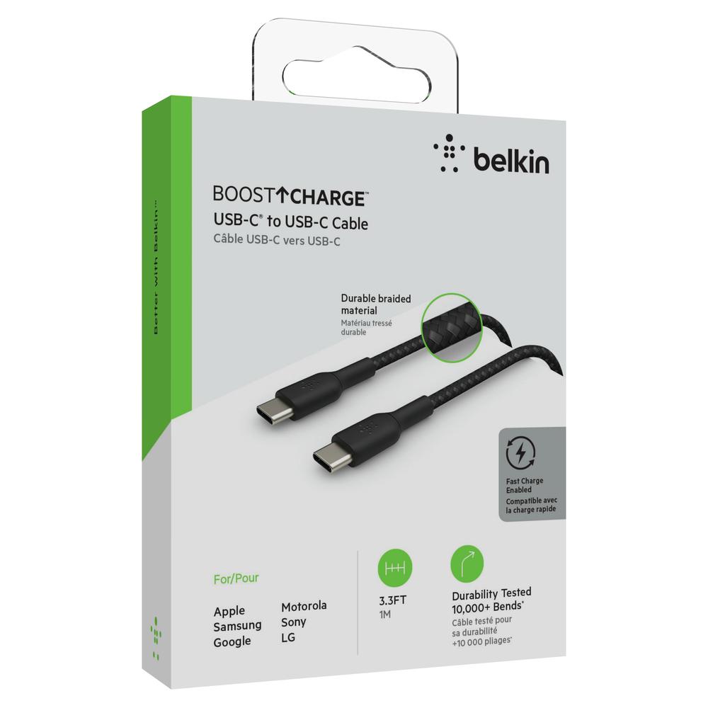 Foto 8 pulgar | Cable Trenzado Belkin 1M Usb C A C Negro