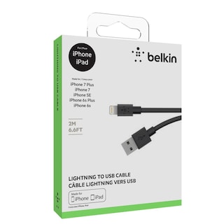 Foto 4 | Cable De Carga Y Sincronización Usb A A Lightning 2m Negro