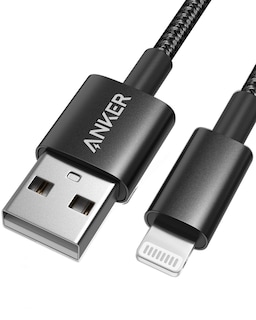 Foto 1 | Cable Lightning Anker Premium De Nailon De Doble Trenzado, 1 M, Negro - Venta Internacional.