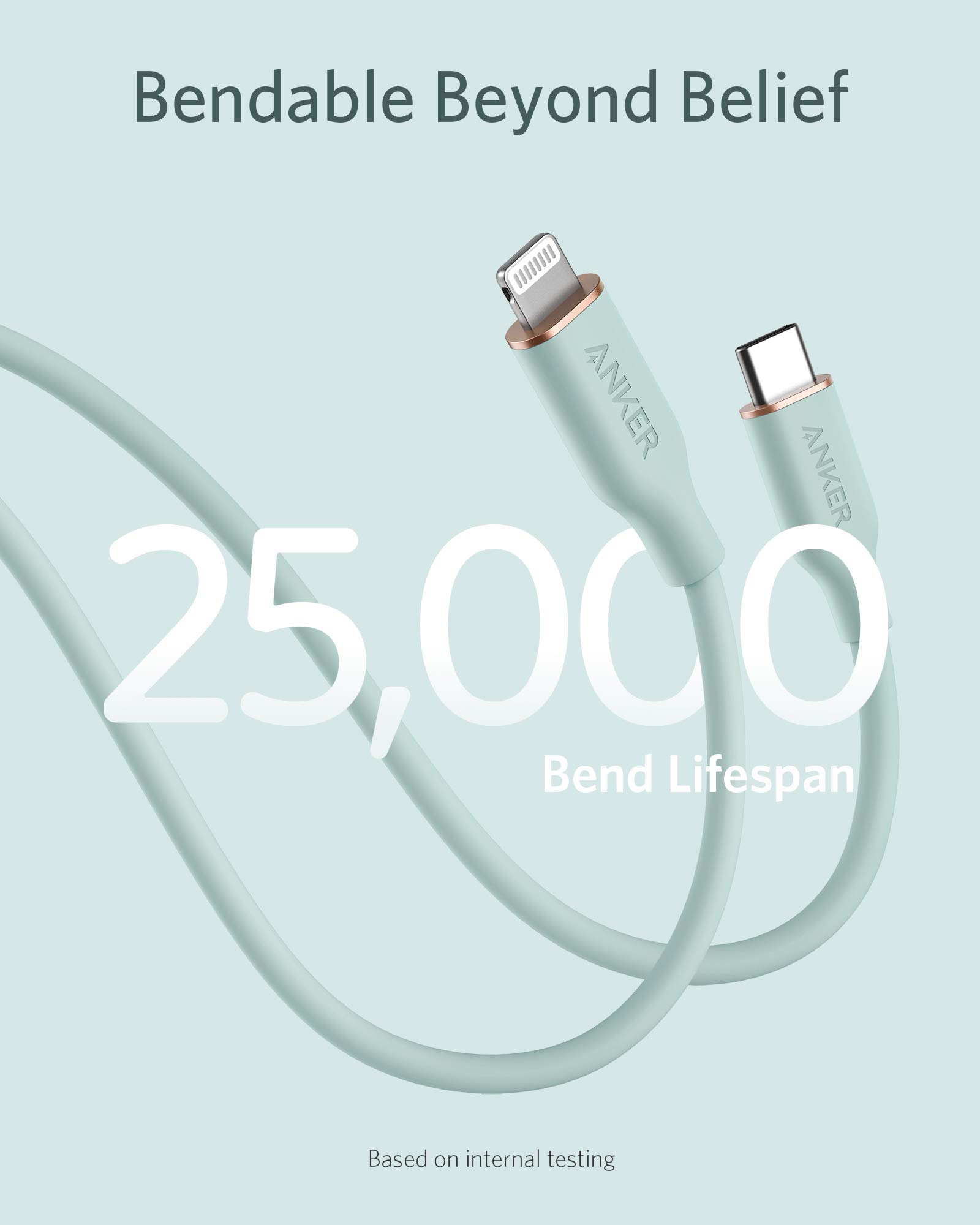Foto 5 pulgar | Cable Usb-c A Lightning Anker 641 Powerline Iii Flow De 6 Pies - Venta Internacional.