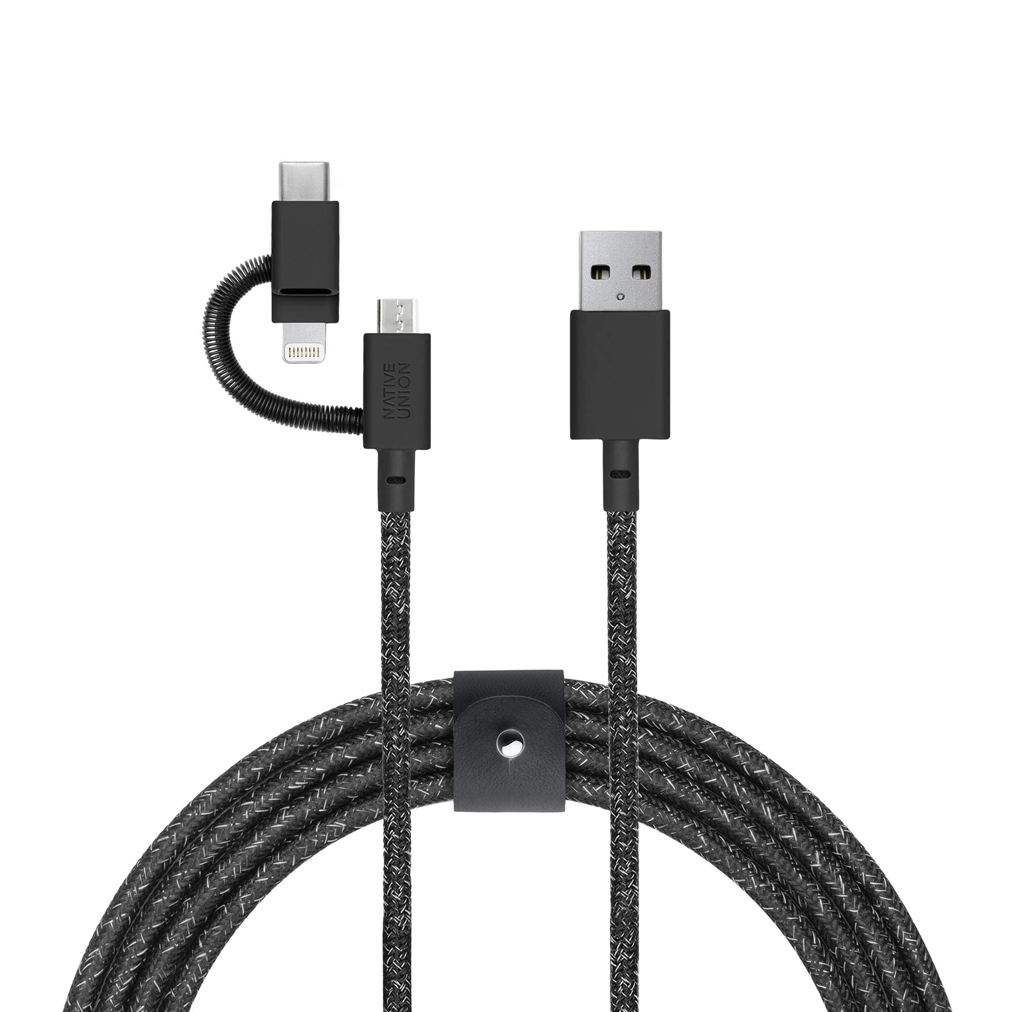 Foto 2 pulgar | Cable De Carga Native Union Belt Cable Universal De 2 M Negro - Venta Internacional.