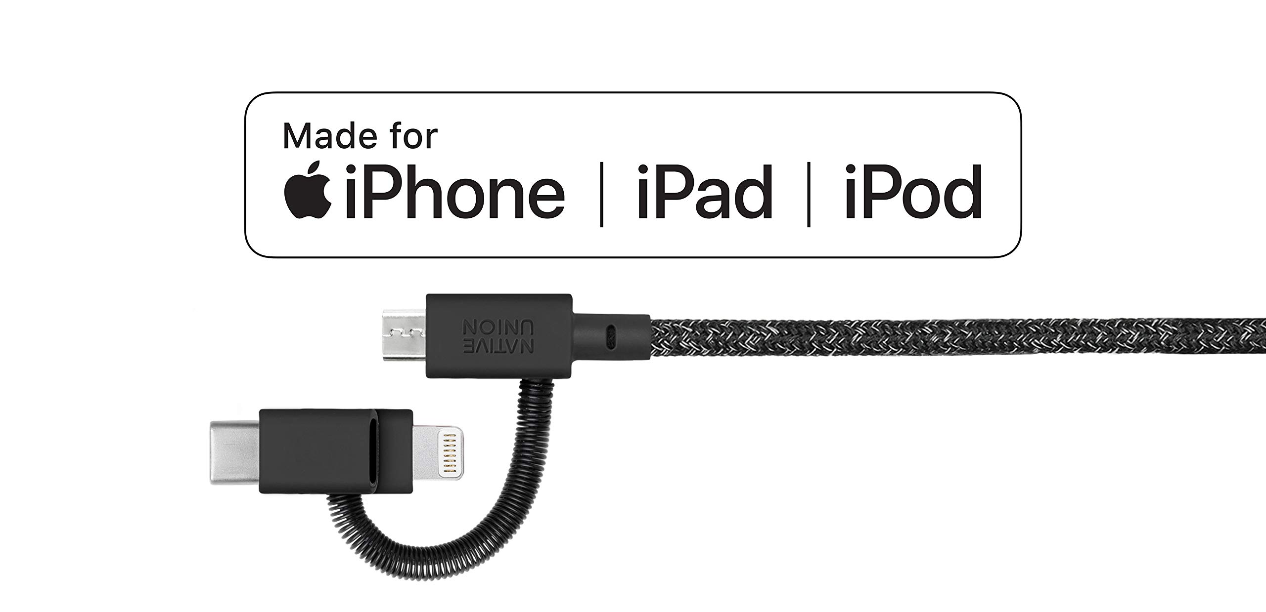 Foto 3 pulgar | Cable De Carga Native Union Belt Cable Universal De 2 M Negro - Venta Internacional.