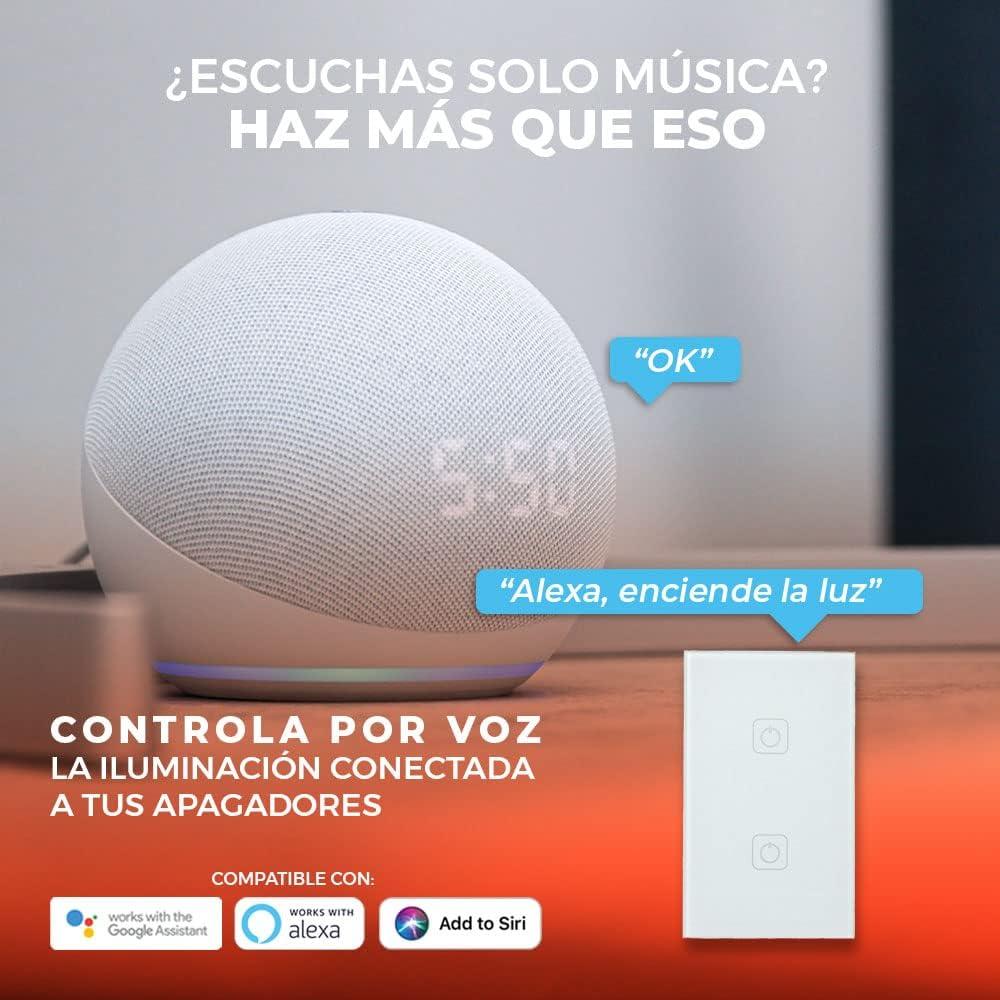 Foto 3 | Apagador Inteligente Tecnolite Connect 2 Botones Táctiles