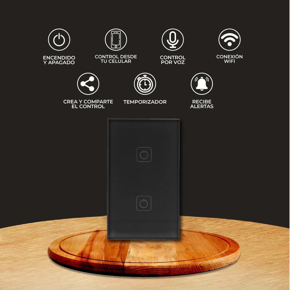 Foto 8 pulgar | Apagador Inteligente Tecnolite Connect 2 Botones Táctiles