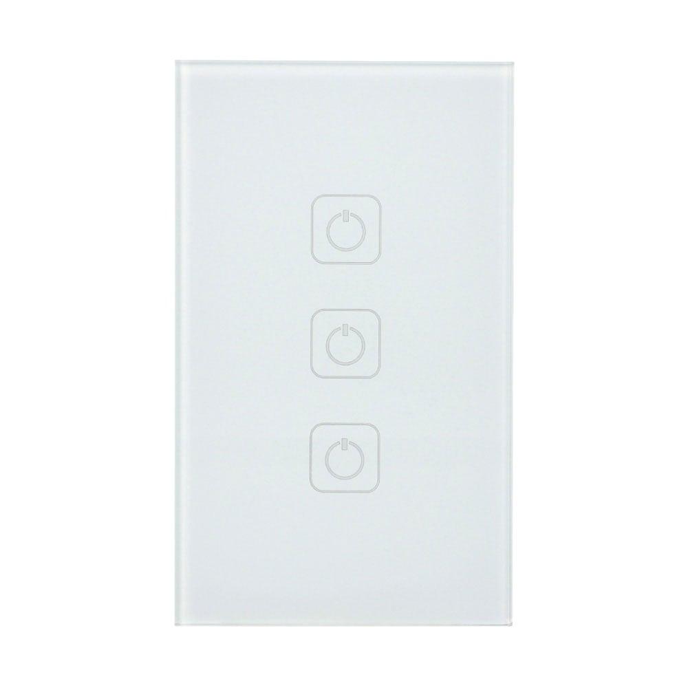 Foto 2 pulgar | Apagador Inteligente Tecnolite Connect 3 Botones Táctiles Blanco