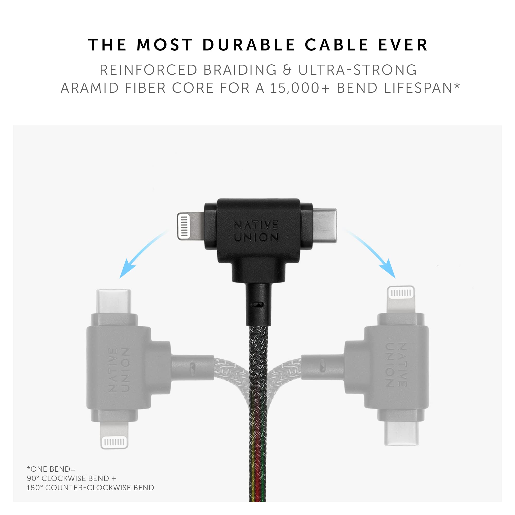 Foto 5 pulgar | Cable De Carga Native Union Belt Cable Duo Cosmos De 1 5 M - Venta Internacional.