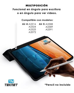 Foto 2 | Funda Teknet para Ipad Pro 11 Negro