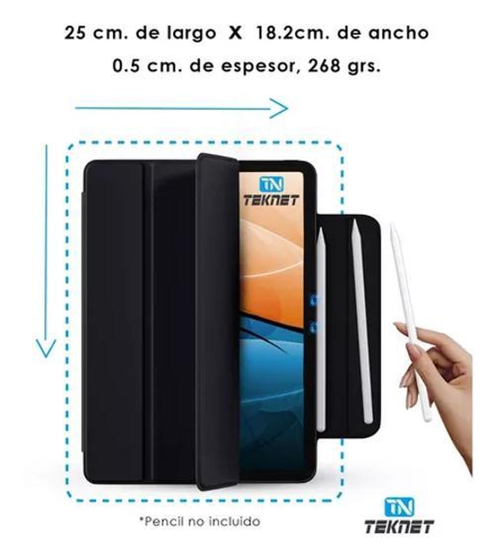 Foto 3 pulgar | Funda Magnética Case Para IPad Air 5 10.9 A2589 A2591 Teknet color Negro