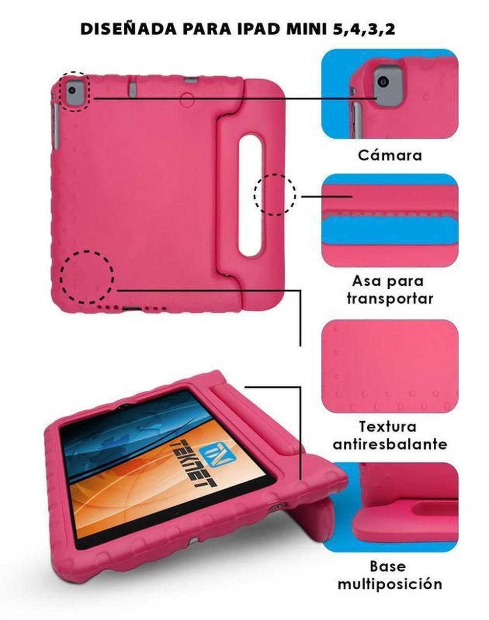 Foto 4 pulgar | Case Infantil Compatible Ipad Mini 4 5 Uso Rudo Rosa