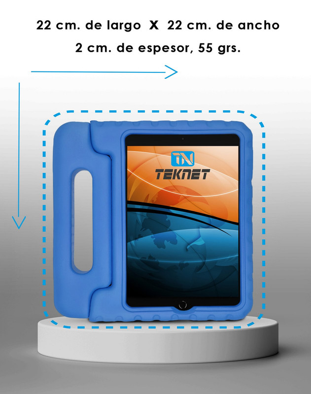 Foto 5 pulgar | Case Infantil Compatible Ipad Mini 4 5  Uso Rudo Azul