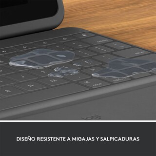 Foto 2 | Funda con Teclado Logitech Rugged Folio color Negro para iPad 10.2'' Gen 7/8/9