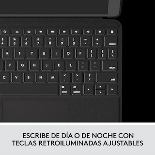 Foto 6 | Funda con Teclado Logitech Folio Touch color Gris con Trackpad para iPad Air Gen 4 y 5