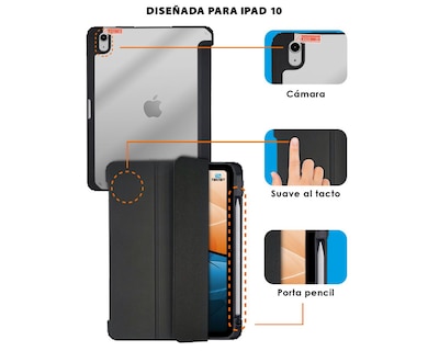 Foto 2 | Funda Teknet Folder Clear Para Ipad 10 Gen 10.9''