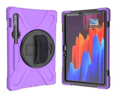 Foto 1 | Funda De Uso Rudo Para Samsung Galaxy Tab S8 S7 De 11'' Case Resistente A Caidas Con Correa