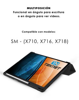 Foto 3 | Funda Teknet Folder Clear para Samsung Galaxy Tab S9 11"