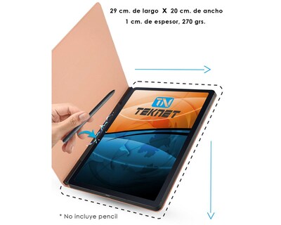 Foto 3 | Funda Teknet Folder Magnetica para Samsung Galaxy Tab S8 Plus S7 Plus S7 Fe 12.4"