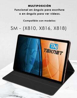 Foto 3 | Funda Teknet Folder Magnetica para Samsung Galaxy Tab S9 Plus 12.4"