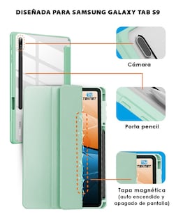 Foto 2 | Funda Teknet Folder Clear para Samsung Galaxy Tab S9 11"