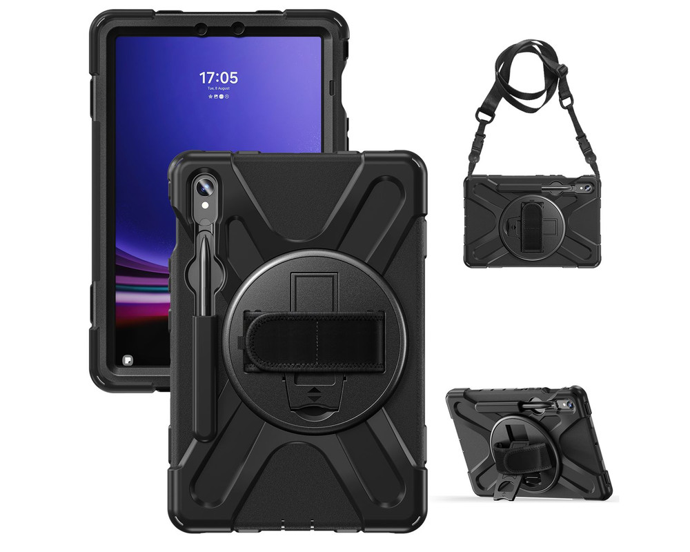 Foto 2 pulgar | Funda de Uso Rudo Teknet para Samsung Galaxy Tab S9  11" con Correa