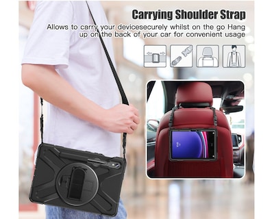 Foto 3 | Funda de Uso Rudo Teknet para Samsung Galaxy Tab S9 11" con Correa
