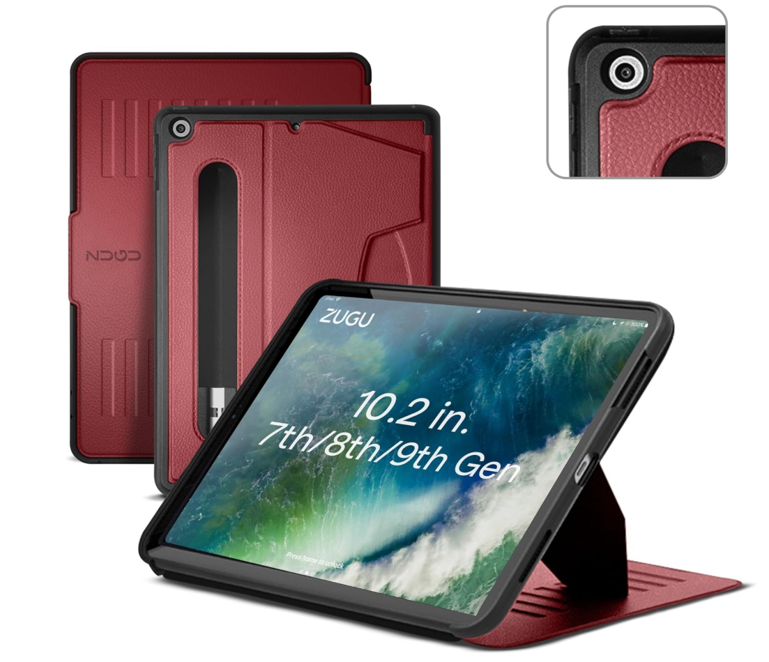 Case para Ipad 10.2" 7ª  8ª 9ª Generación Rojo