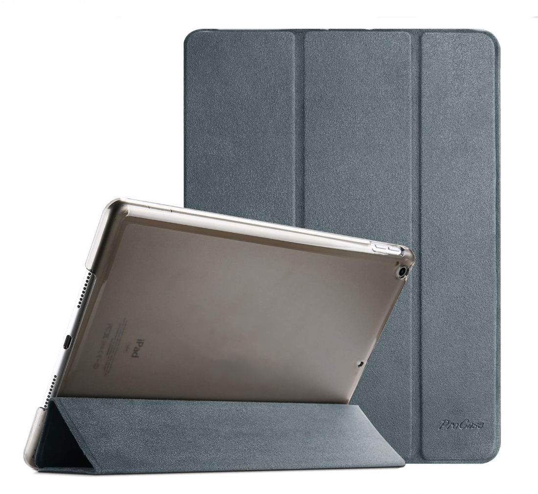 Foto 2 pulgar | Funda Procase Gris para iPad 10.2"