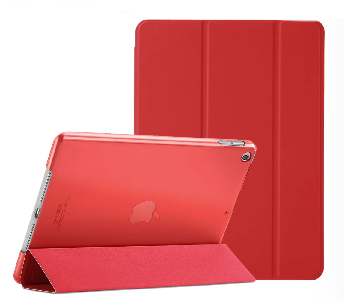 Foto 2 pulgar | Carcasa Procase Roja para iPad 7 10.2''