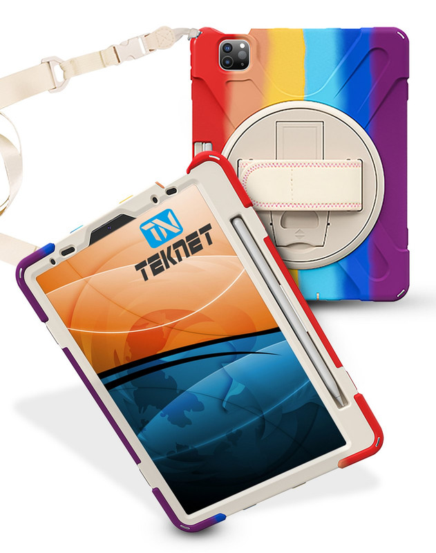 Foto 2 pulgar | Funda Uso Rudo Teknet para Ipad Pro 11 con Correa