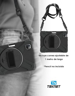 Foto 3 | Funda Uso Rudo Teknet para Ipad Pro 11 con Correa