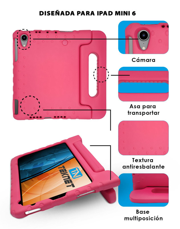 Foto 3 pulgar | Funda Teknet Case Foamy Para Ipad Mini 6 8.3'' Resistente Eva