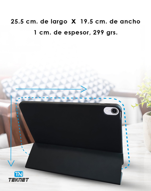 Foto 4 | Funda Teknet Folder Silicon  Para Air 5 Air 4 Porta Pencil