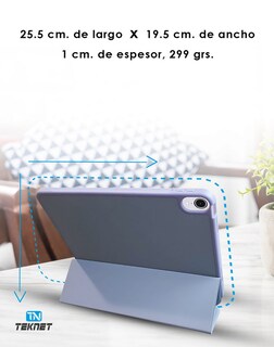 Foto 4 | Funda Teknet Folder Silicon Para Air 5 Air 4 Porta Pencil