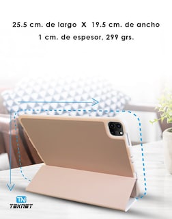 Foto 4 | Funda Teknet Folder Silicon Para Ipad Pro 11 Porta Pencil
