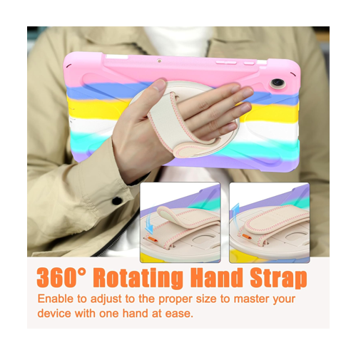 Foto 5 pulgar | Teknet Funda Correa Para Samsung Galaxy Tab A9+ Plus 11 Pulgadas Uso Rudo