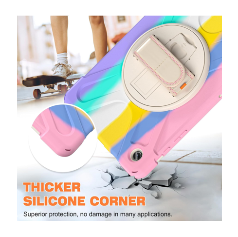 Foto 6 pulgar | Teknet Funda Correa Para Samsung Galaxy Tab A9+ Plus 11 Pulgadas Uso Rudo