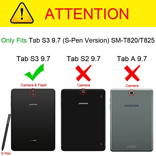 Foto 3 pulgar | Funda Fintie para Samsung Galaxy Tab S3 9.7 - Protección y soporte multiángulo