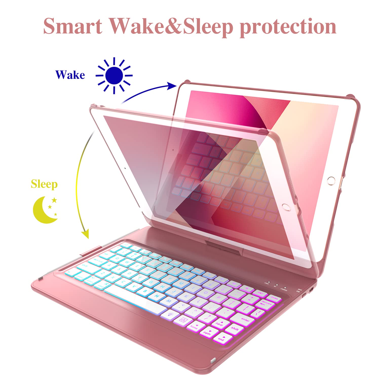 Foto 2 | Venta Internacional - Funda Con Teclado Para Ipad 10.2 9ª Generación 2021 Mmk