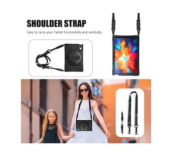 Foto 2 | Funda De Uso Rudo Para Lenovo Tab P11 Pro 11.5 Pulgadas Case Resistente A Caidas Con Correa