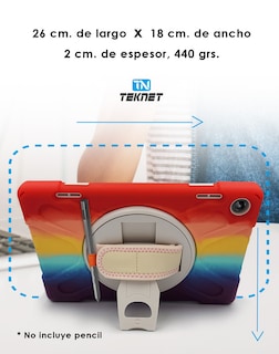 Foto 3 | Funda De Uso Rudo Para Lenovo Tab M10 3era Gen 10.1 Case Resistente A Caidas Con Correa