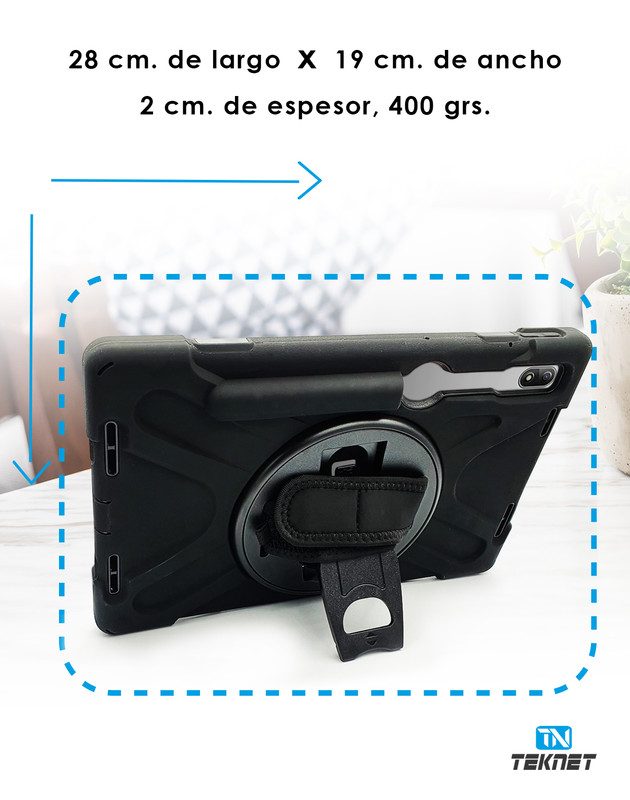 Foto 4 pulgar | Funda De Uso Rudo Para Lenovo P11 Pro De 11.2 Pulgadas 2 Gen Case Resistente A Caidas Con Correa