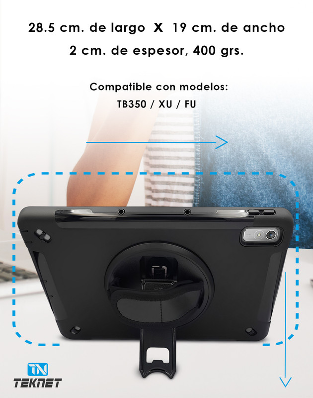 Foto 4 pulgar | Funda De Uso Rudo Para Lenovo Tab P11 Gen 2 De 11.5 Pulgadas Case Resistente A Caidas Con Correa