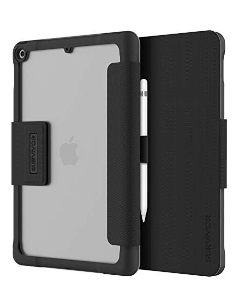 Funda Griffin Survivor Negra para iPad 7