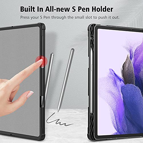 Foto 5 pulgar | Funda Para Galaxy Tab S7 Plus de 12.4 Pulgadas Soporte Para Bolígrafo S Gris - Venta Internacional