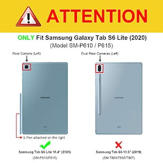 Foto 2 | Funda con Teclado Fintie Para Samsung Galaxy Tab S6 Lite De 10.4 Pulgadas - Venta Internacional